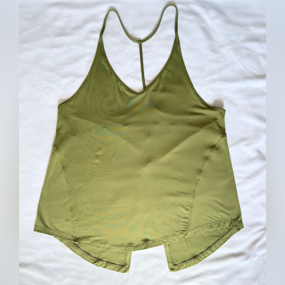 Lululemon Modal-Silk Yoga Tank Top - Bronze Green - 6 - Picture 5 of 9